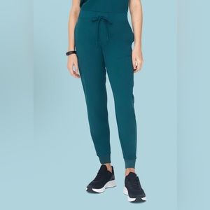 Mandala Scrubs High Waisted Joggers in Caribbean Blue (Limited Edition)